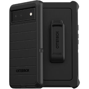 OtterBox Defender Series Case for Google Pixel 6 (Only) - Holster Clip Included - Microbial Defense Protection - Non-Retail Packaging - Black