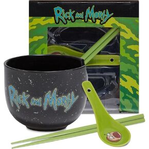 Culture Fly Naruto Ramen Bowl Set with Chopsticks and Spoon, 16 oz Ceramic Microwave Instant Noodle Bowls with Chopsticks, Ramen Noodle Bowl, Rice Bowl Anime Gifts for Men