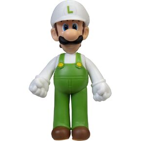 Super Mario Action Figure 2.5 Inch Fire Standing Luigi Collectible Toy