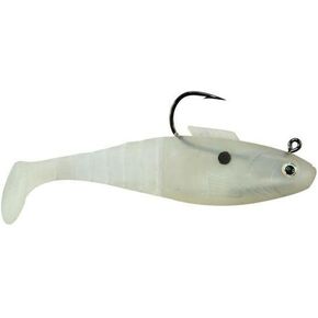 Egret Baits E-VSH50-34-05 5" Vudu Shad 2/Pk, White Pearl