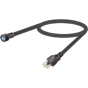 Outdoor Stage Lights Cable Wire,1m/3.3ft 3x2.5mm Power Cable(US Plug and Female Head), for Waterproof Led Par Light Used Separately