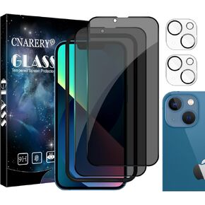 [2Set 4PCS] Privacy Screen Protector for Samsung Galaxy Z Flip 6, 2 Pack Privacy Inner Flexible TPU Film+2 Pack Back Tempered Glass Screen Protector with Alignment Tool, Self-Healing