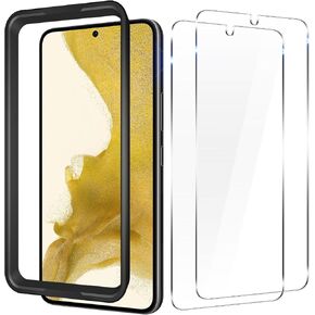 S22 Screen protector [2Pack] [9H Hardness] [Compatible Fingerprint] [Anti-Bubble] 3D Curved HD Clear Glass Film for S22 Screen Protector