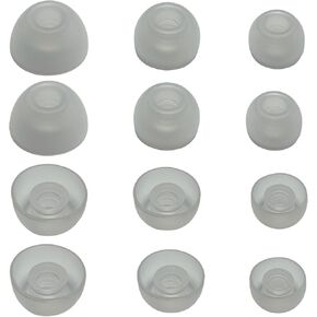 Silicone Earbuds Tips for Beats Studio Buds+Ear Tips Replacement for Beats Earbuds/Beats Fit Pro Earbuds 6 Pairs Transparent