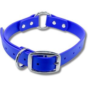 O Ring Flat Buckle Dog Collar for Dogs, Biothane, Waterproof, Easy Wash, Walking Training Hunting, Made in The USA, Professional Grade, Small, Purple