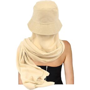 Wide Brim Sun Hat with Neck Flap Sun Visor Hat for Women UV Protection Hat Face Cover Sun Shawl Full Cover Visor