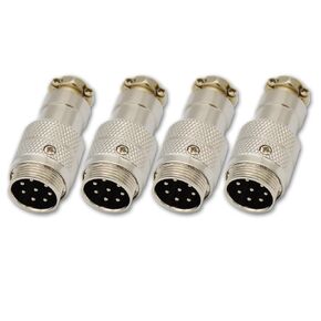 4pcs 8 Pin Male Microphone Connector