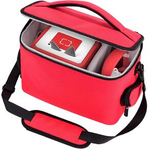 DDgro Toniebox Carrying Case - Convenient and Protective Travel Bag for Tonie box Audio Player Starter Set and Accessories (Red, Large)