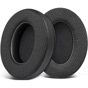 SOULWIT Earpads Replacement for Corsair HS35 V1/V2 Stereo Gaming Headsets, Ear Pads Cushions with Noise Isolation Foam, Added Thickness - HS35 MF Black