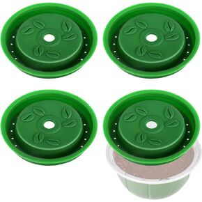 Vertuo Reusable Pod Lids，Reusable Coffee Capsule Lids for Vertuo Pods, BPA-Free,Vertuo Pods Lid for Nespresso Vertuo Pods（4 pcs）