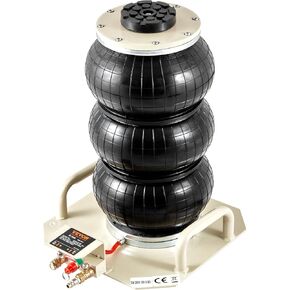VEVOR Air Jack, 5 Ton/11000 lbs Triple Bag Air Jack, Airbag Jack with Six Steel Pipes, Lift up to 18.5 inch/470 mm, 3-5 s Fast Lifting Pneumatic Jack, with Adjustable Handle for Car, Garage, Repair