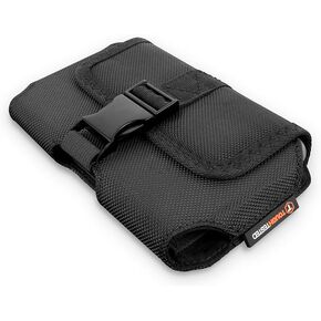 3XL Holster-Style Cell Phone Case for Extra Large Devices – Heavy Duty Ballistic Nylon with Soft Interior Protection – 5 Year Warranty