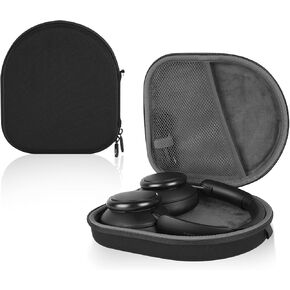 Linkidea Headphones Carrying Case Compatible with Anker Soundcore Life Q35, Life Q20, Q20i, Q20+, Q30 Case, Protective Hard Shell Travel Bag with Cable, Charger Storage (Black)
