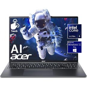 acer Swift Go 16" Touch WUXGA 2024 Laptop, Intel 16Cores Ultra 9-185H(Beats i9-12900HK), Unlock New AI Experience, Intel ARC Graphics, 1440p Webcam, Wi-Fi 7, win11, w/HDMI (32GB RAM | 1TB SSD)