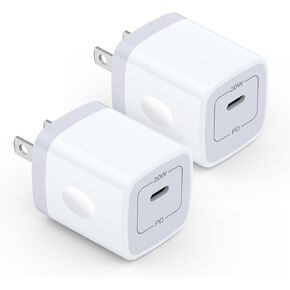 Samsung A16 Fast Charger Block Type C 20W USB C Wall Plug Adapter 2Pack for for Samsung Galaxy A25 A15 5G A35 A54 A55 A14 S24 FE S23 Ultra S22,iPhone 16 Plus/16/16 Pro Max/15/14/13,Pixel 9 Pro XL 8a 7