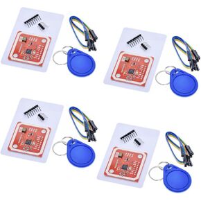 4PCS PN532 NFC RFID V3 Module Near Field Communication (NFC) Kit I2C SPI HSU with S50 White Card Key Card for Raspberry Pi DIY Smart Phone