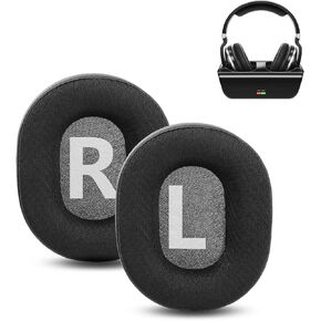 Breathable&Durable Earpads Cushion Replacement Compatible with Artiste ADH300 2.4GHz TV Wireless Headphone Ear Pads with Mesh Fabric and Memory Foam