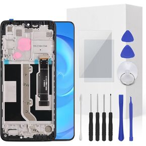 for TCL 30XL 30 XL T671G T701DL Screen Replacement Kit Full LCD Screen Display Touch Digitizer Frame Full Assembly with Repair Tool for Model TCL 30XL 30 XL T671G T701DL 6.82inch