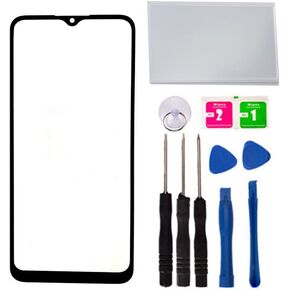 Replacement Repair Front Outer Glass Lens Cover Screen + OCA for Samsung Galaxy A03 Core SM-A032 with Parts Tape Tool (No LCD Touch ＆ Digitizer)