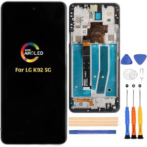Replacement for LG K92 5G K920 6.7 inch LCD Display Touch Screen Glass Digitizer LM-K920AM1 K920TM0 K920AM4 Full Assembly with Repair Tool Kits