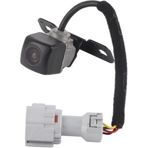 Rear View Reversing Camera, Black ABS Reverse Camera 95760‑2W000 Clear Image Waterproof Parking Assist Camera Rear View Backup Camera Replacement Fit for Santa Fe Rear View 2013‑16