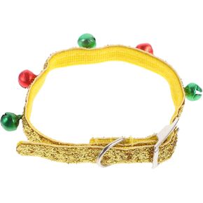 Adjustable Collar Jingle Bell Collar Small Dog Collar with Bell Jingle Bell Dog Collar Xmas Dog Collars Cute cat Collars Chocker Bells Collar Pet Necklace pet Supplies Christmas (Random Colours)