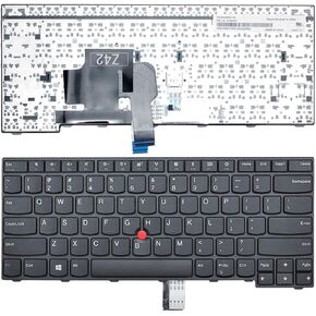 Laptop Replacement US Keyboard for Lenovo ThinkPad E470 E470c E475 No Backlight, Black