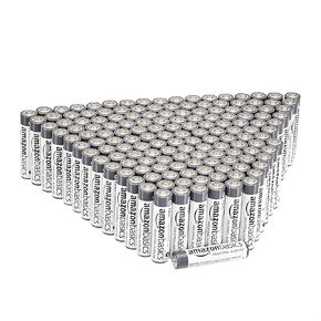 بطاريات قلوية صناعية AAA من Amazon Basics، عدد 1050 (7 عبوات من 150)