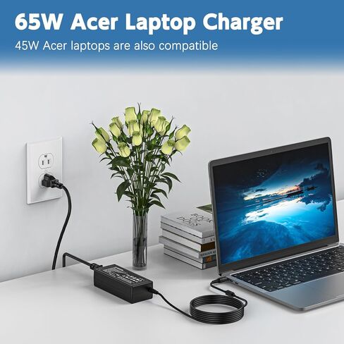 شاحن كمبيوتر محمول 65 واط لشركة أيسر أسباير 5 أسباير 3 1 A315 A515 A314 أسباير V3 V5 V7 E1 E3 E5 E11 E14 E15 E17 ES1 F15 S5 S7 R3 R5 R7 M5 F5 محول التيار المتردد مزود الطاقة in Saudi Arabia