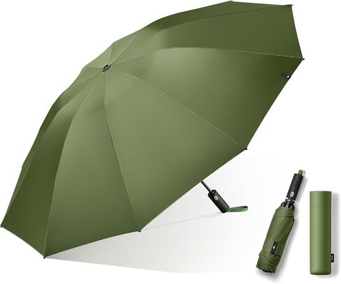 BENEUNDER Travel Compact Umbrellas for Rain - Inverted Reverse Folding Umbrella - 45in/115cm Heavy Duty Windproof Automatic Umbrella for 2-3 People in Saudi Arabia