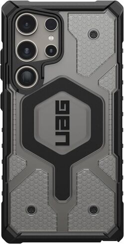 URBAN ARMOR GEAR UAG Designed for Samsung Galaxy S24 Ultra Case 6.8" Pathfinder Clear Ice, Magnetic Charging Rugged Military Drop-Proof Impact Resistant Non-Slip Transparent Protective Cover in Kuwait