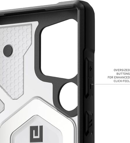URBAN ARMOR GEAR UAG Designed for Samsung Galaxy S24 Ultra Case 6.8" Pathfinder Clear Ice, Magnetic Charging Rugged Military Drop-Proof Impact Resistant Non-Slip Transparent Protective Cover in Kuwait