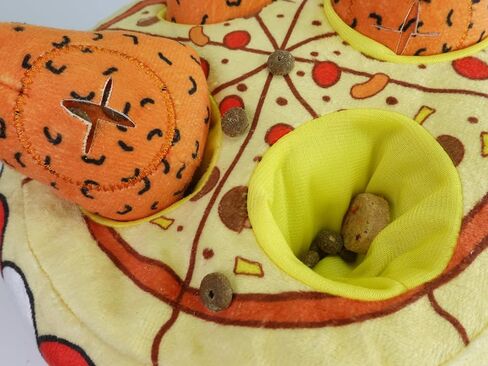 Dog Plush Fried Chicken Pizza Bucket: Dog Chicken Hide & Seek Toy, Dog Plush Toys, Dog Chew Toys, Dog Hide&Seek Toy in Saudi Arabia
