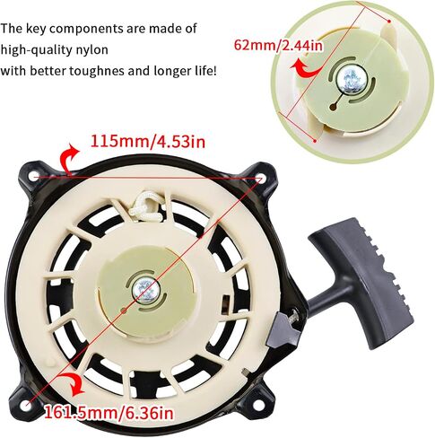 590607 Recoil Starter Compatible with Briggs and Stratton 590607 797276 Pull Start Assembly 163cc 208cc Recoil Starter CR950 CR750 Engine with Pull Rope in Saudi Arabia