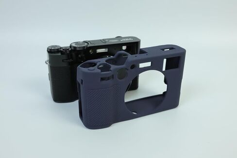 X100VI Camera Case, BMAOLLONGB Fullbody Thin Lightweight Silicone Camera Skin Body Rubber Cover Case for Fujifilm X100VI (Blue) in Saudi Arabia