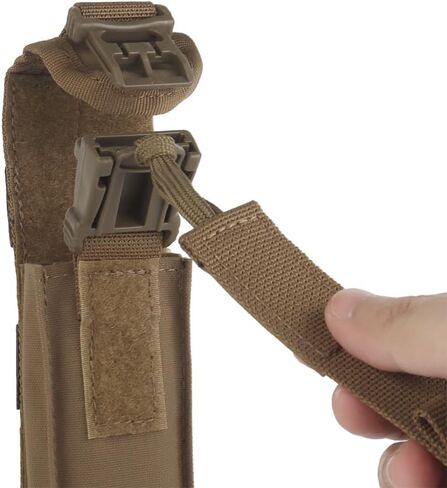الوصول السريع إلى حقيبة IFAK Tourniquet Pouch المسطحة المفتوحة MOLLE المثبتة على سترة تكتيكية / حقيبة إدارية / جهاز صدر، حقيبة طبية متينة من النايلون مع إغلاق جانبي بحلقة ربط وإبزيم سريع يناسب SAM XT/CAT/SOF، إلخ. in Kuwait