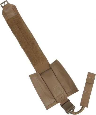الوصول السريع إلى حقيبة IFAK Tourniquet Pouch المسطحة المفتوحة MOLLE المثبتة على سترة تكتيكية / حقيبة إدارية / جهاز صدر، حقيبة طبية متينة من النايلون مع إغلاق جانبي بحلقة ربط وإبزيم سريع يناسب SAM XT/CAT/SOF، إلخ. in Kuwait