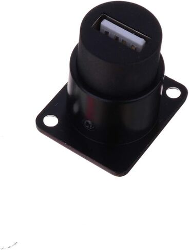 USB 2.0 Connector Dual USB Port Female Socket 86 Panel Mount Square Female to Female Converter Data Transfer Aviation Connectors for Audio Video Optoelectronic Network Industrial Equipment in Saudi Arabia