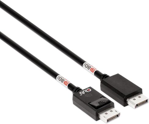 Club 3D CAC-1091 1.2 Meter/ 3.94 Feet DisplayPort 2.1 Bi-Directional VESA DP80 Certified Cable with G-SYNC, & HDR 4K 144Hz, 8K60Hz, 10K30Hz, 4K 240Hz M/M in Kuwait