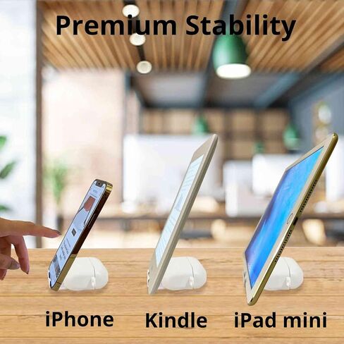 AirStand - غطاء حافظة AirPods Pro مع حامل هاتف غير مرئي، متوافق مع AirPods Pro 1/2nd Generation، جراب مقاوم للصدمات مصنوع من مادة TPU&PC مع حلقة مفاتيح، تصميم حاصل على براءة اختراع (فضي) in Kuwait