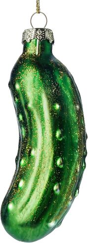 Joiedomi Christmas Avocado Glass Ornament, Xmas Glass Blown Food Ornament Presents for Christmas Tree Decoration, Food Ornament for Xmas Gift Party Favor Party Supplies Indoor Decoration in Kuwait