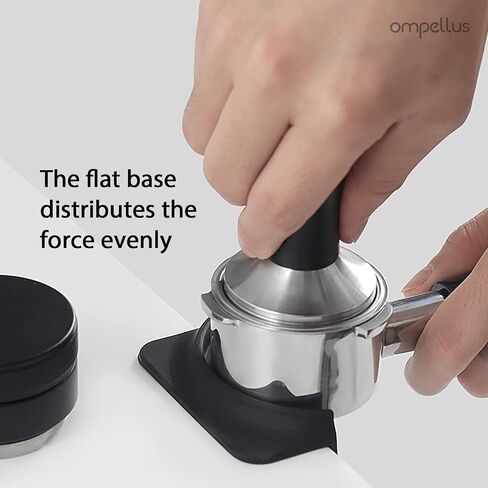 Mini Espresso Tamping Mat, Ompellus Food-grade Silicone Coffee Tamper Mat, Coffee Tamping Pad for Barista Tools, Espresso Accessories for Coffee Bar (Mini Black) in Saudi Arabia