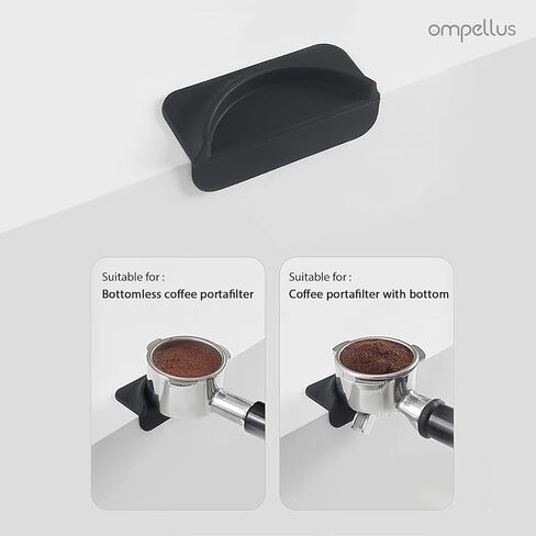 Mini Espresso Tamping Mat, Ompellus Food-grade Silicone Coffee Tamper Mat, Coffee Tamping Pad for Barista Tools, Espresso Accessories for Coffee Bar (Mini Black) in Saudi Arabia
