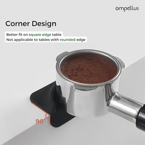 Mini Espresso Tamping Mat, Ompellus Food-grade Silicone Coffee Tamper Mat, Coffee Tamping Pad for Barista Tools, Espresso Accessories for Coffee Bar (Mini Black) in Saudi Arabia