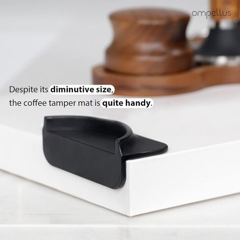 Mini Espresso Tamping Mat, Ompellus Food-grade Silicone Coffee Tamper Mat, Coffee Tamping Pad for Barista Tools, Espresso Accessories for Coffee Bar (Mini Black) in Saudi Arabia