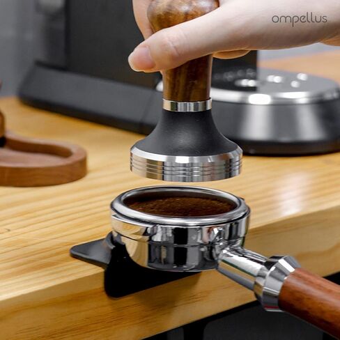 Mini Espresso Tamping Mat, Ompellus Food-grade Silicone Coffee Tamper Mat, Coffee Tamping Pad for Barista Tools, Espresso Accessories for Coffee Bar (Mini Black) in Saudi Arabia