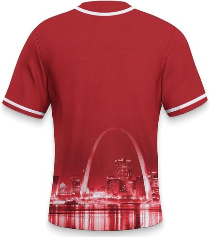 Baseball City Night Skyline Jersey Shirt Printing Apparel for Men Fans Gifts M in Saudi Arabia