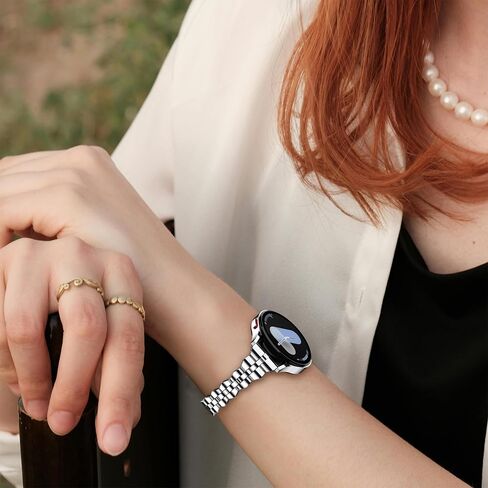 سوار ساعة GELISHI 20 مم متوافق مع ساعة Galaxy Watch 7 6 5 4 حزام 40 مم 44 مم للنساء، سوار معدني نحيف من الفولاذ المقاوم للصدأ حزام سريع الفك لساعة Galaxy Watch 6 الكلاسيكية 43 مم 47 مم/ساعة 4 كلاسيكية 42 مم 46 مم in Kuwait