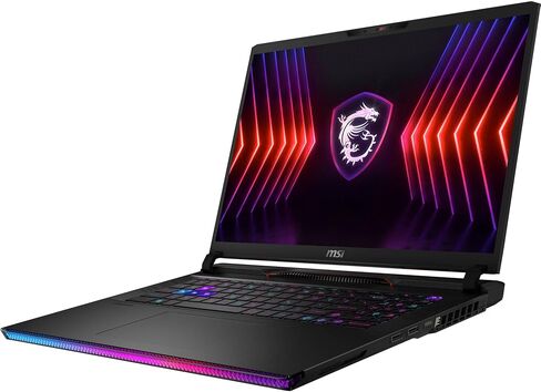 كمبيوتر محمول MSI Raider GE78 HX للألعاب والترفيه (Intel i9-14900HX 24-Core، 64GB DDR5 5200MHz RAM، 4TB PCIe SSD، GeForce RTX 4090، 17.0 بوصة 240 هرتز QXGA (2560x1600)، Win 11 Pro) مع قاعدة توصيل USB-C in Saudi Arabia