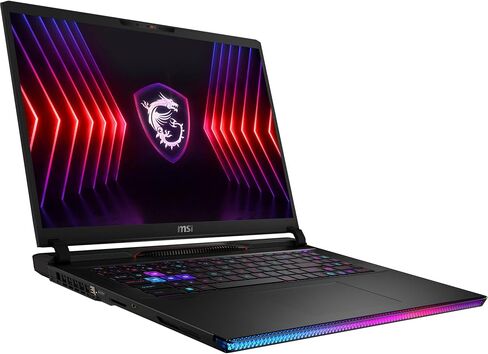 كمبيوتر محمول MSI Raider GE78 HX للألعاب والترفيه (Intel i9-14900HX 24-Core، 64GB DDR5 5200MHz RAM، 4TB PCIe SSD، GeForce RTX 4090، 17.0 بوصة 240 هرتز QXGA (2560x1600)، Win 11 Pro) مع قاعدة توصيل USB-C in Saudi Arabia